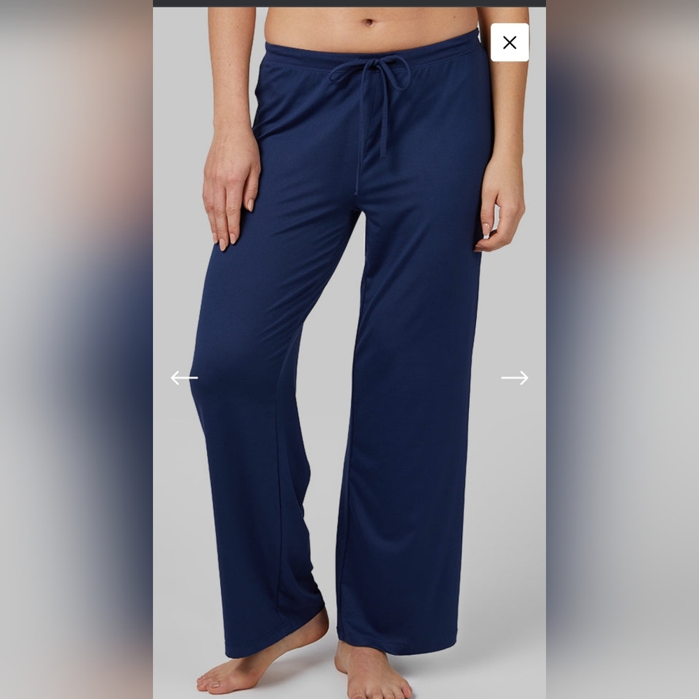 Lot Of 2 New 32 Degrees Cool Sleep Pajama Lounge Pants XL Black And Blue